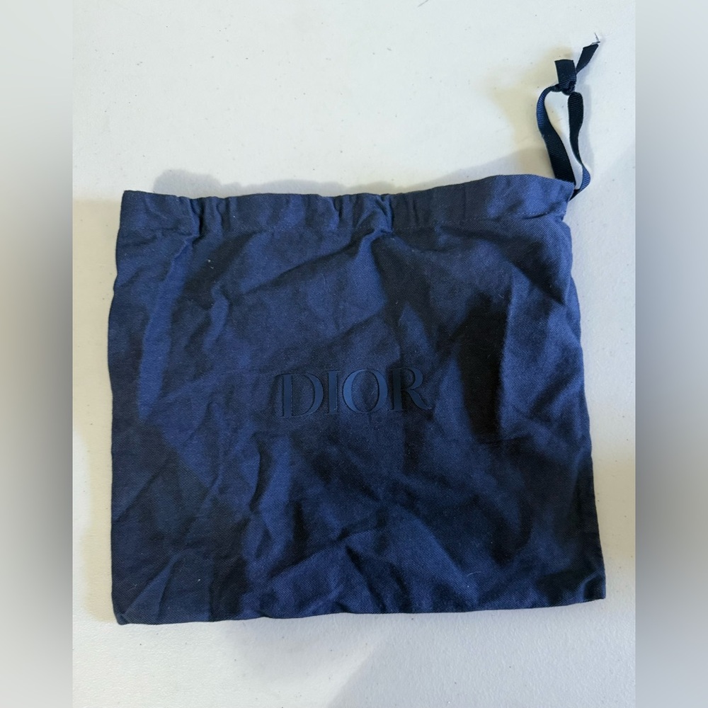 Dior Navy Blue Drawstring Dust Bag